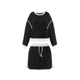 Imily Bela Haine de casă 'Workout set' negru / alb