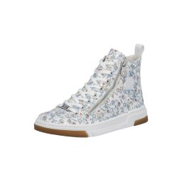 Rieker Sneaker înalt albastru deschis / maro / alb