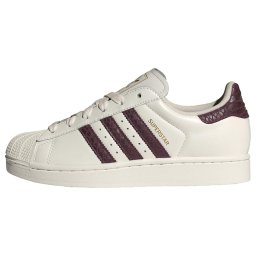 ADIDAS ORIGINALS Sneaker low 'Superstar II Latte' roșu burgundy / alb