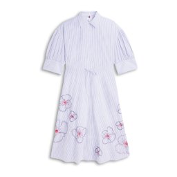 TOMMY HILFIGER Rochie tip bluză albastru marin / opal / albastru pastel / sângeriu