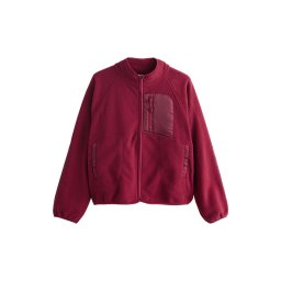 Next Jachetă fleece roșu cireș