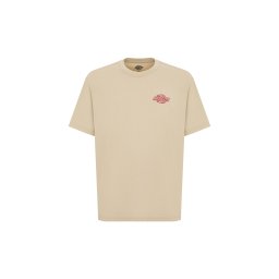 DICKIES Tricou 'MILLVILLE' bej deschis / roșu deschis / roşu închis