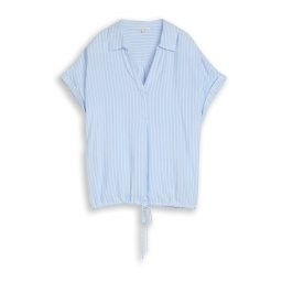 TOM TAILOR Bluză albastru deschis / alb