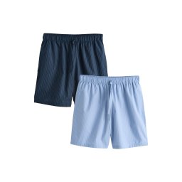 Next Pantaloni de pijama albastru noapte / albastru deschis / alb