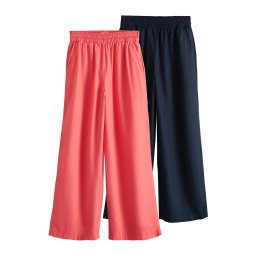 Next Pantaloni bleumarin / roz zmeură