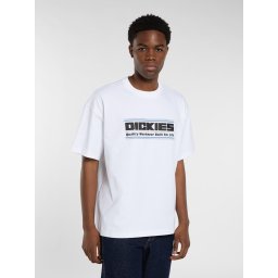 DICKIES Tricou 'Derby' albastru închis / negru / alb