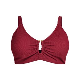 Swim by Zizzi Sutien costum de baie 'Slino' sângeriu