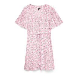 VERO MODA Rochie tip bluză 'VMALBA' verde închis / roz / roz deschis / alb