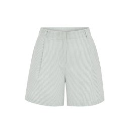 WE Fashion Pantaloni cutați albastru pastel / alb