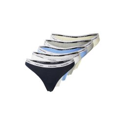 Calvin Klein Underwear Tanga bleumarin / galben pastel / gri / alb