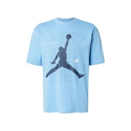 Jordan Tricou bleumarin / albastru deschis / alb