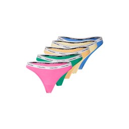 Calvin Klein Underwear Tanga albastru / galben / verde limetă / portocaliu deschis / roz deschis