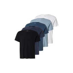 Abercrombie & Fitch Tricou bleumarin / albastru pastel / albastru închis / negru / alb