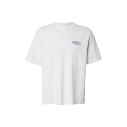 Abercrombie & Fitch Tricou 'WELLNESS DESTINATIONS' albastru / alb