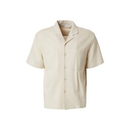 DAN FOX APPAREL Cămașă 'Leonard' alb murdar