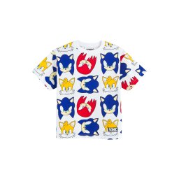 Cool Club Tricou 'SONIC' albastru / galben închis / roșu / alb