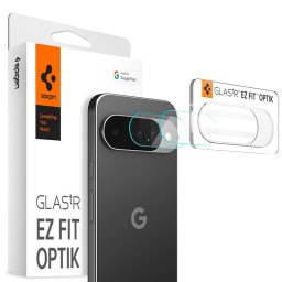 Spigen Glass tR EZ Fit Optik 2 Pack crystal - Folie protecție ecran din Sticlă securizată - compatibil cu Google Pixel 10 - Set multiple bucăți - culoare Transparent