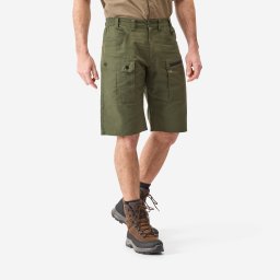 Pantalon scurt cargo lejer tip bermude 500 Verde