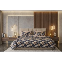 Lenjerie de pat Cotton Pro 100% bumbac – imprimare digitală (Dark Magnolia)