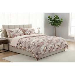 Lenjerie de pat Cotton Pro 100% bumbac – imprimare digitală (Champagne Blossom)
