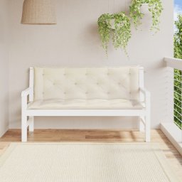 Perne banca de gradina 2 buc., alb crem, tesatura oxford GartenMobel Dekor