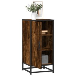 Dulap, stejar fumuriu, 35,5x35x76 cm, lemn prelucrat si metal GartenMobel Dekor