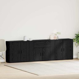 Bufet cu sertar Stejar Negru 240 x 33 x 70 cm Lemn compozit GartenMobel Dekor