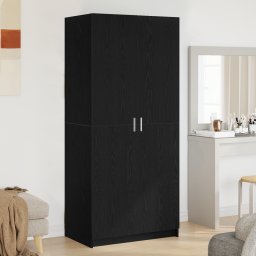 Dulap cu raft Stejar Negru 80 x 50,5 x 180 cm Lemn compozit GartenMobel Dekor