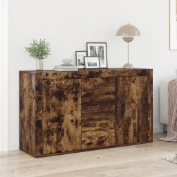 Bufet cu sertar Stejar fumuriu 120 x 36 x 69 cm Lemn compozit GartenMobel Dekor