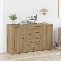 Bufet cu sertar Stejar Artizanal 120 x 36 x 69 cm Lemn compozit GartenMobel Dekor