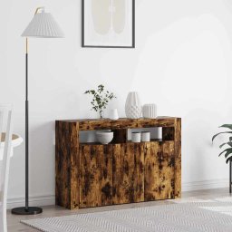 Bufet Stejar fumuriu 116 x 30 x 75 cm Lemn compozit GartenMobel Dekor