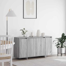 Bufet Gri Sonoma 135 x 41 x 75 cm Lemn compozit GartenMobel Dekor