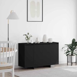 Bufet Negru 120 x 41 x 75 cm Lemn compozit GartenMobel Dekor