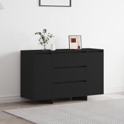 Bufet cu sertar Negru 120 x 41 x 75 cm Lemn compozit GartenMobel Dekor