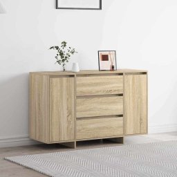 Bufet cu sertar Stejar Sonoma 120 x 41 x 75 cm Lemn compozit GartenMobel Dekor