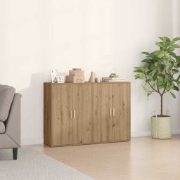 Bufet 2 pcs Stejar Artizanal 60 x 31 x 84 cm Lemn compozit GartenMobel Dekor