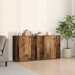 Bufet 2 pcs Lemn vechi 79 x 38 x 80 cm Lemn compozit GartenMobel Dekor