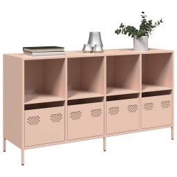 Dulap, roz, 135x39x73,5 cm, otel laminat la rece GartenMobel Dekor