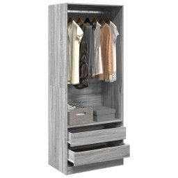 Sifonier, gri sonoma, 80x50x200 cm, lemn prelucrat GartenMobel Dekor
