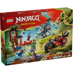 Lupta la casa din copac cu vehicule ninja