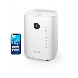 Resigilat - Umidificator si purificator Clean Air Optima CA604W Smart, WiFi, Difuzor de arome, Lampa UV-C, Ionizare, Display, Ti