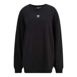 ADIDAS ORIGINALS Bluză de molton 'Essentials' negru / alb