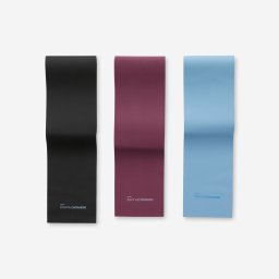 Set 3 benzi elastice pilates - rezistență 2, 3 și 4kg