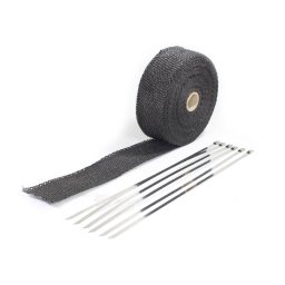 Banda termica toba esapament, culoare negru, 1,5x50mm, 10m