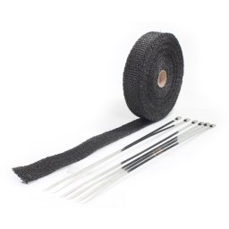 Banda termica toba esapament, culoare negru, 1,5x25mm, 10m