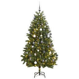 Brad Craciun artificial articulat cu 300 LED-uri/globuri 270 cm GartenMobel Dekor