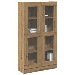 Bufet înalt, stejar artizanal, 82,5x30,5x150 cm, lemn stratificat GartenMobel Dekor
