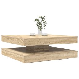 Masuta cafea rotativa 360 grade, stejar sonoma 90x90x34,5 cm GartenMobel Dekor