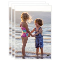 Rame foto colaj pentru masa, 3 buc., alb, 21x29,7 cm, MDF GartenMobel Dekor