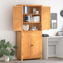 Set de Mobilier pentru Depozitare cu usa Maro Lemn compozit GartenMobel Dekor